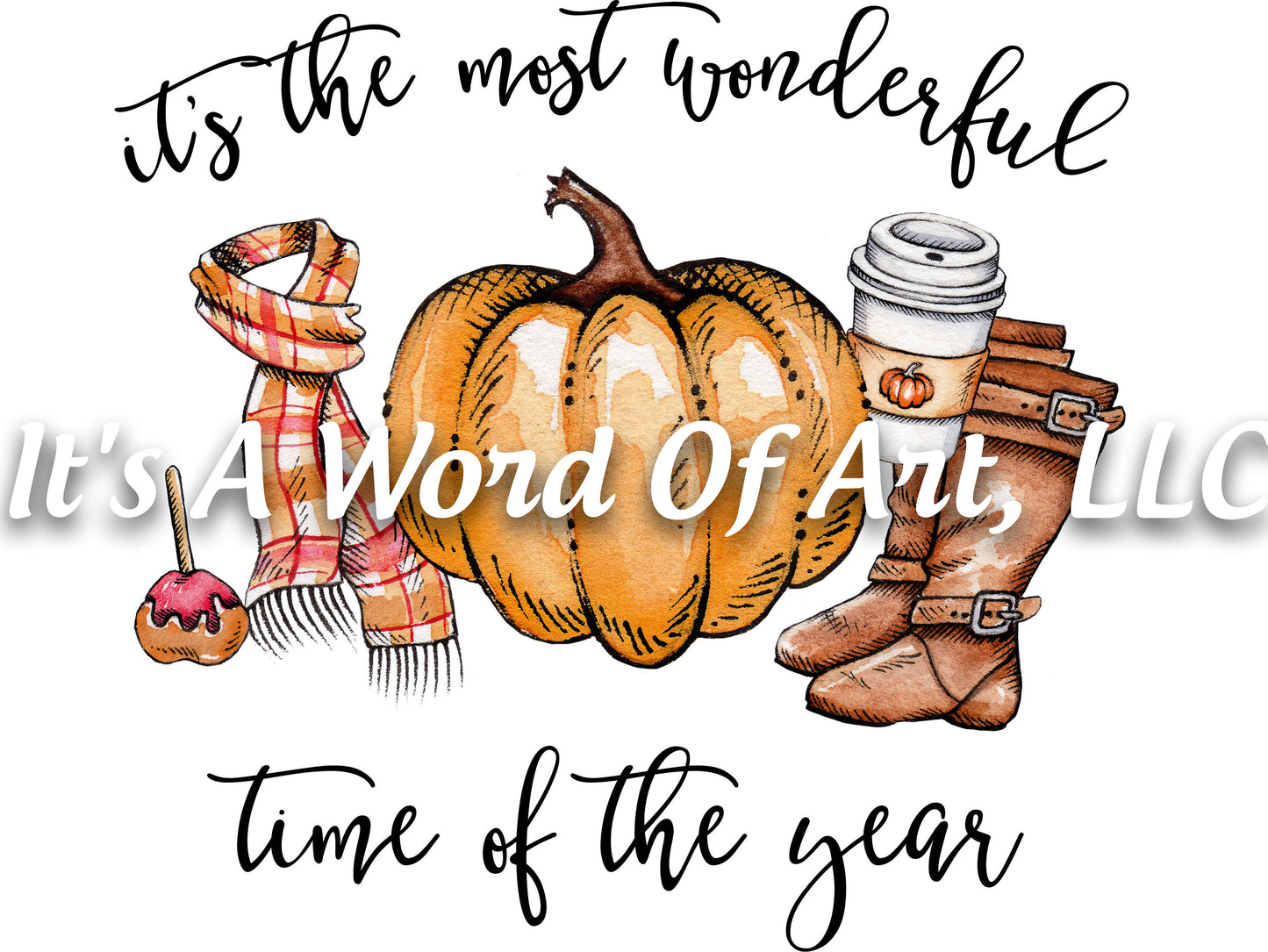 Fall 44 - It's the Most Wonderful Time of the Year Leaves Autumn - Sublimation Transfer Set/Ready To Press Sublimation Transfer Sub Transfer