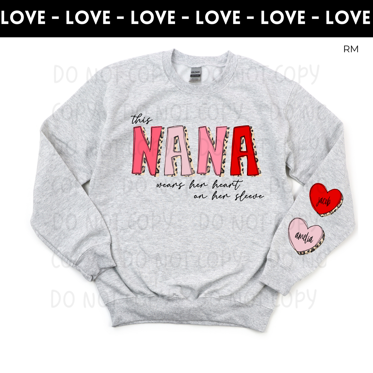 Leopard Wears Her Heart On Her Sleeve TRANSFERS ONLY