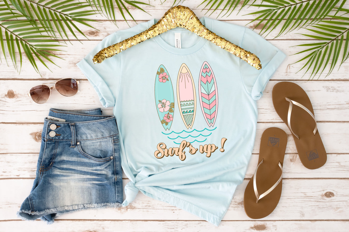 Surfs Up Adult Shirt- Beach 187