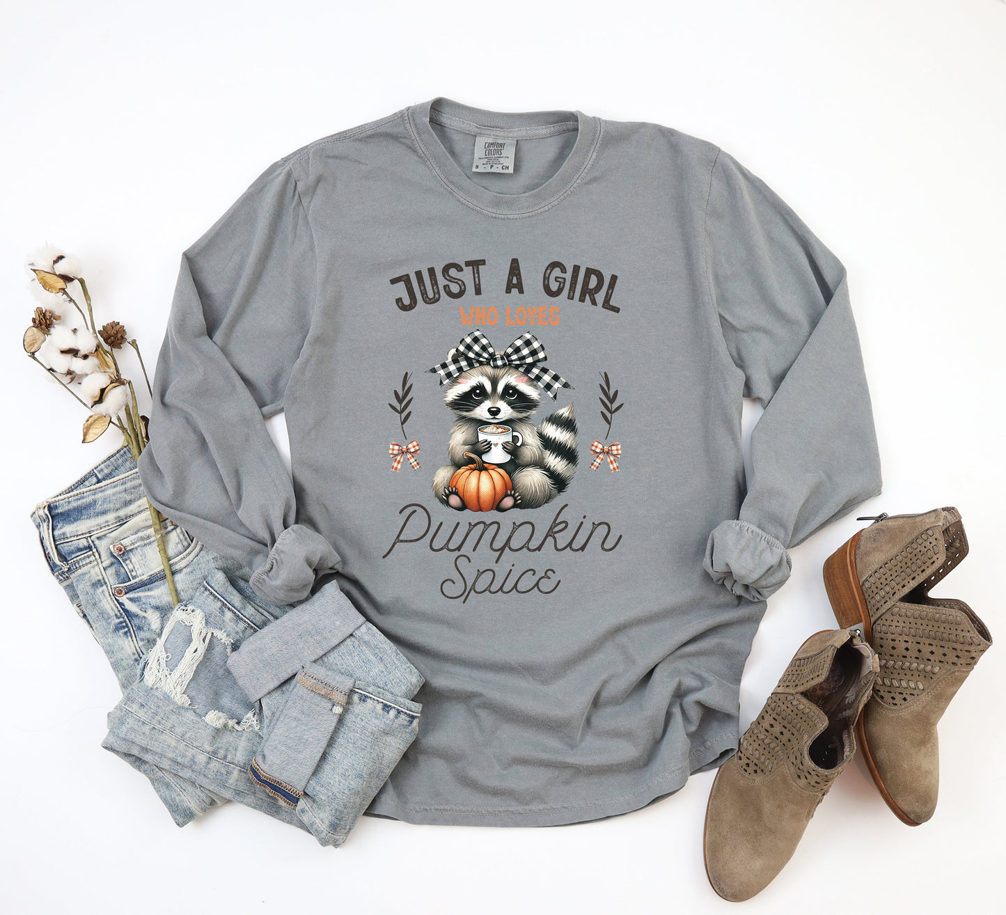 Just A Girl Adult Shirt- Fall 462