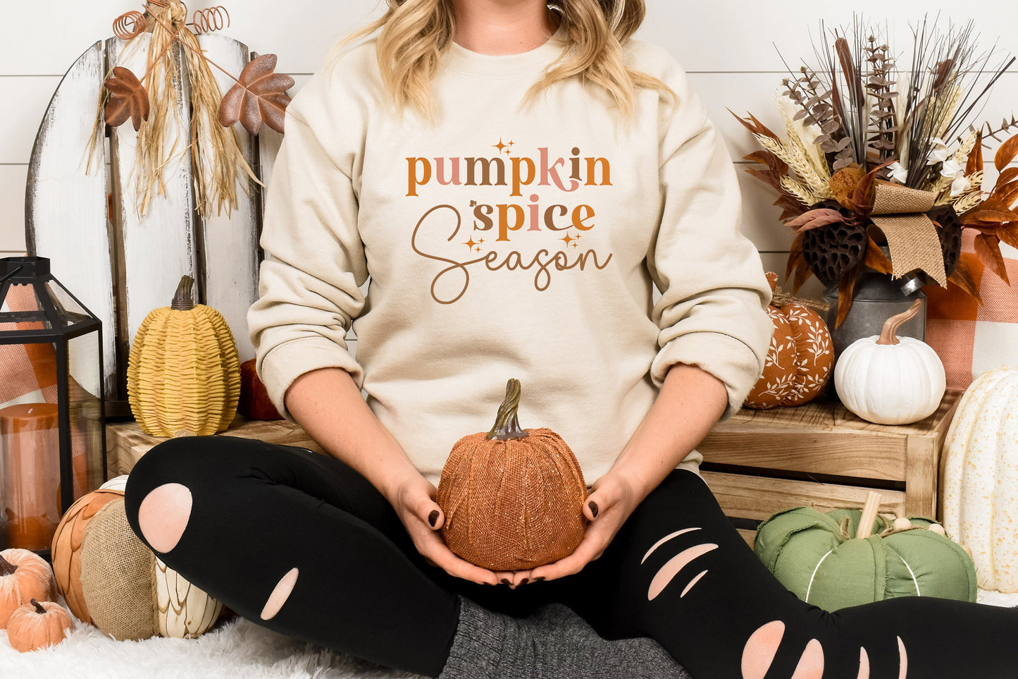 Pumpkin Spice Season Adult Sweatshirt- Fall 490