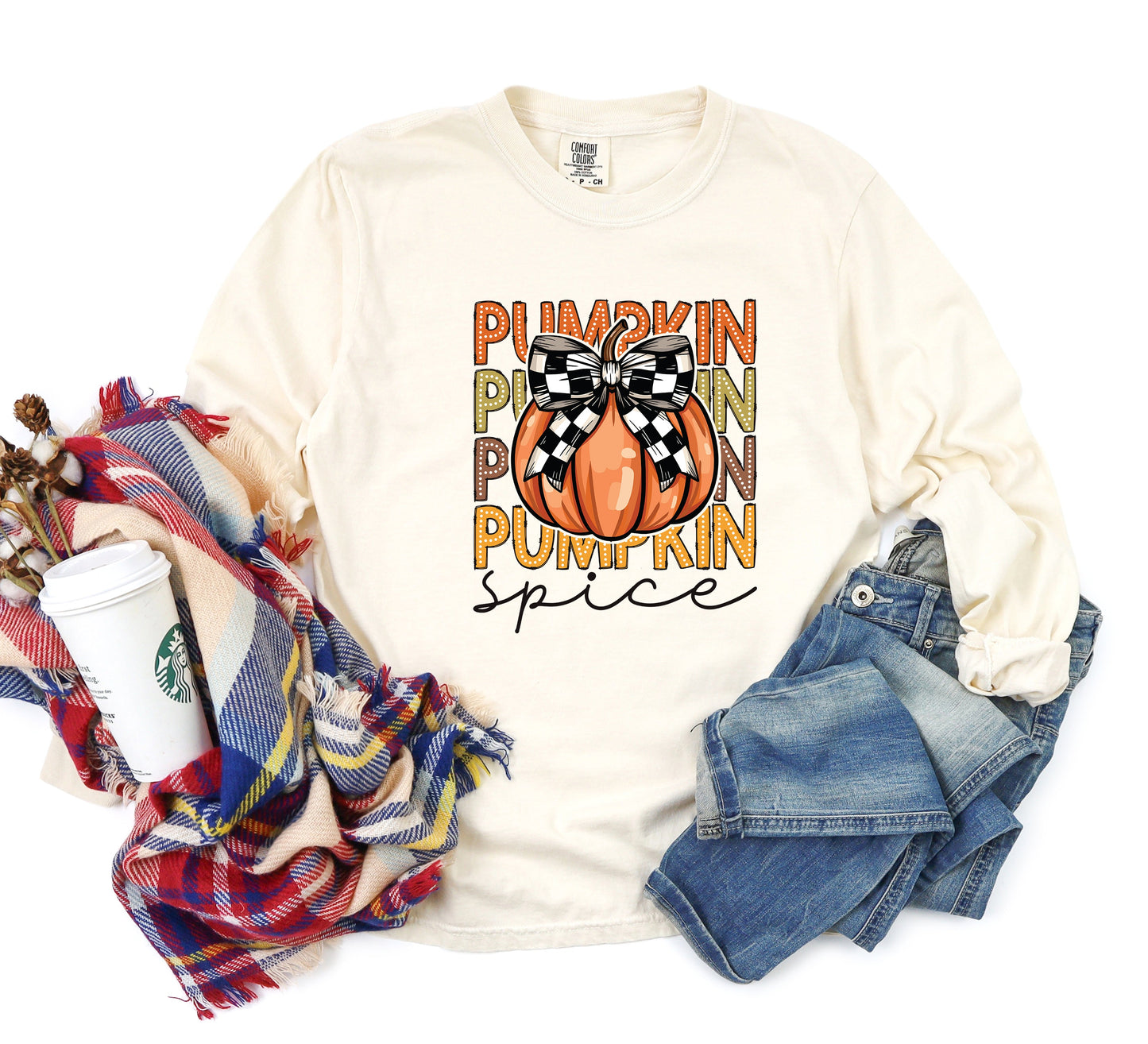 Retro Pumpkin Spice Adult Shirt- Fall 491