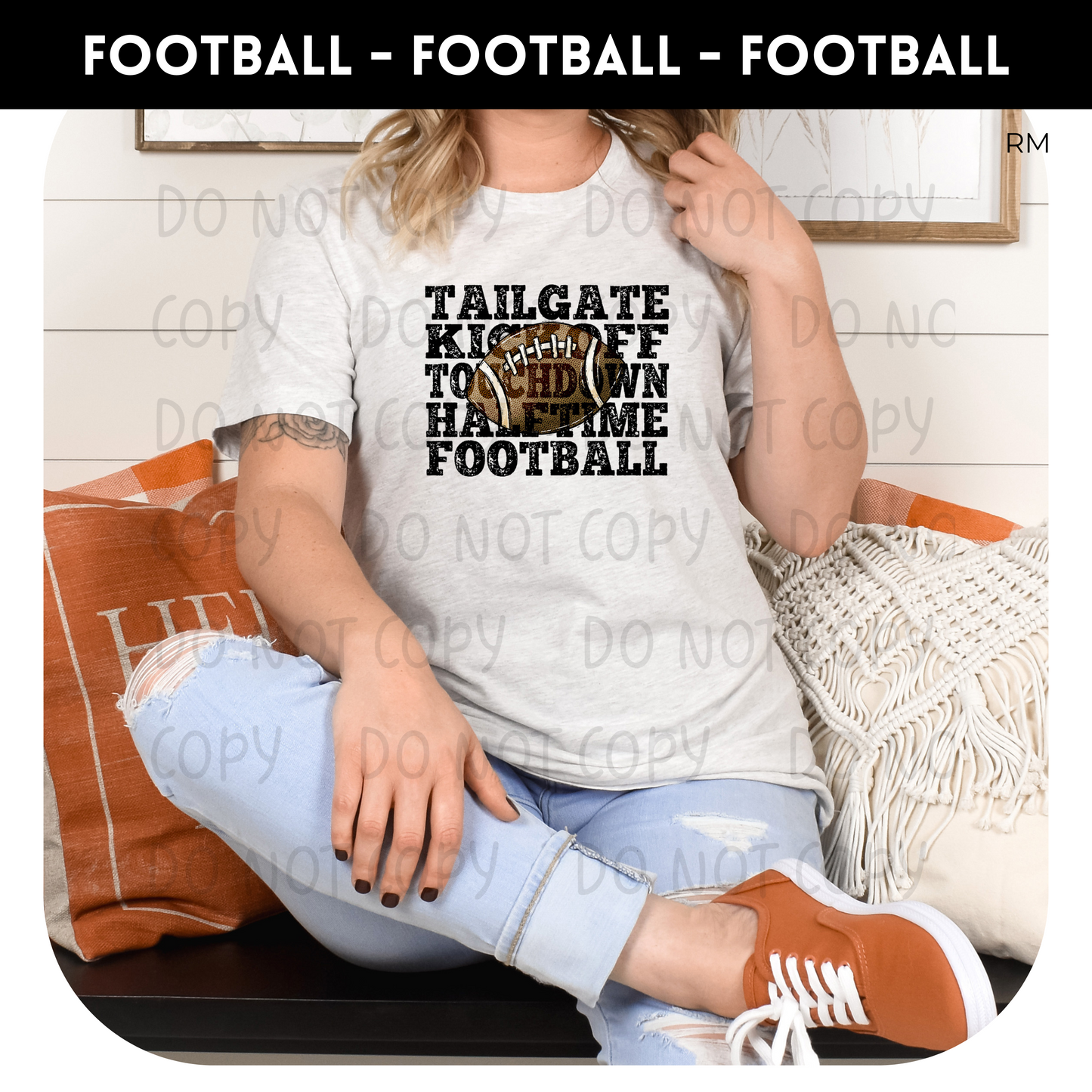 Tailgate, Kickoff, Touchdown  Adult Shirt- Football 97