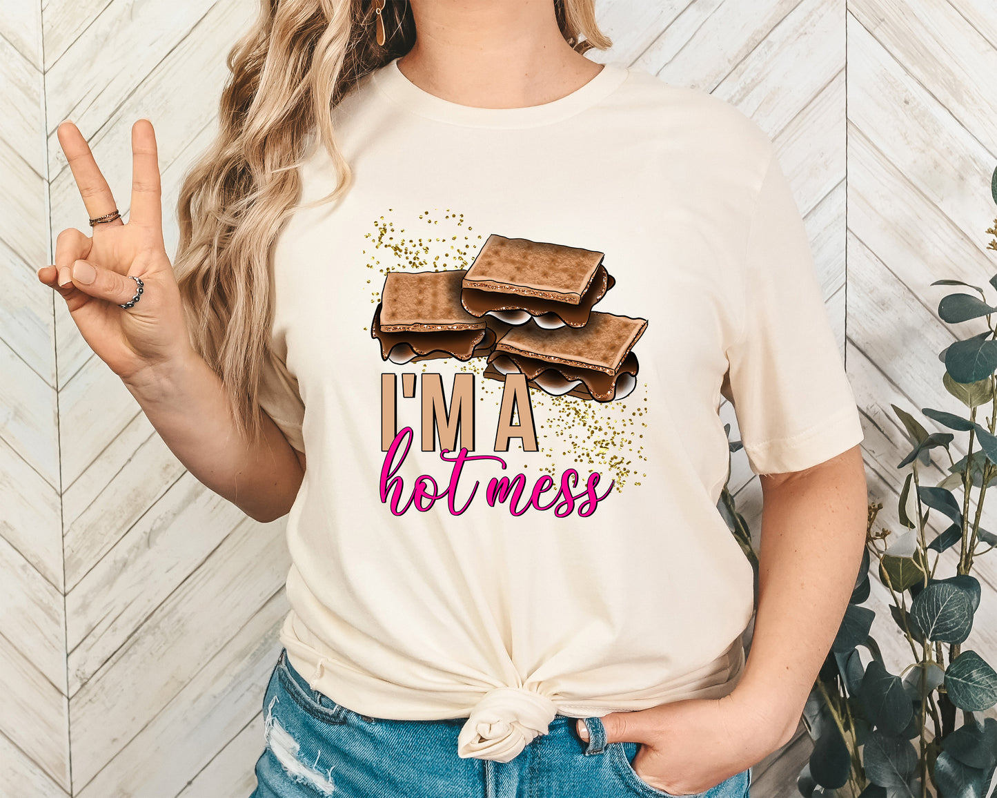 I'm A Hot Mess Adult Shirt- Humor 17