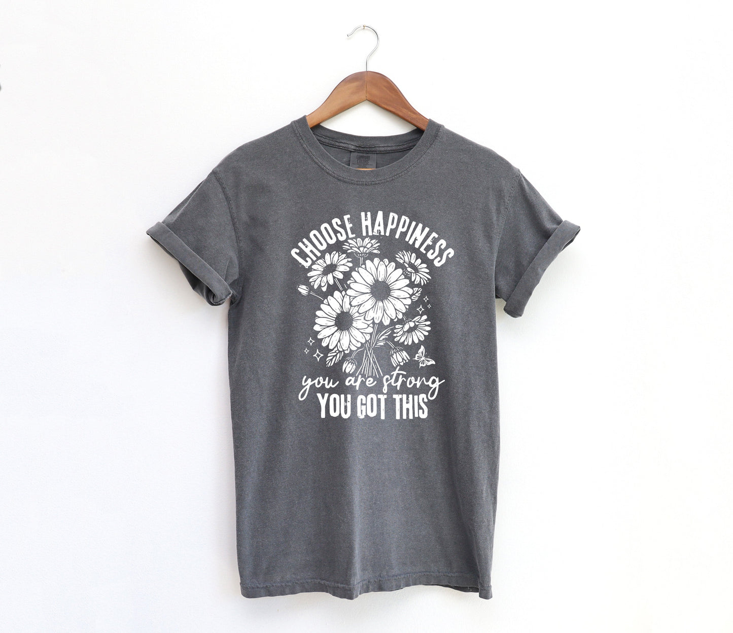 Choose Happiness Adult Shirt- Inspirational 1047