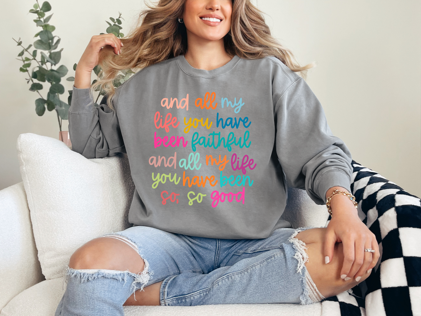 All My Life Adult Sweatshirt- Inspirational 1062