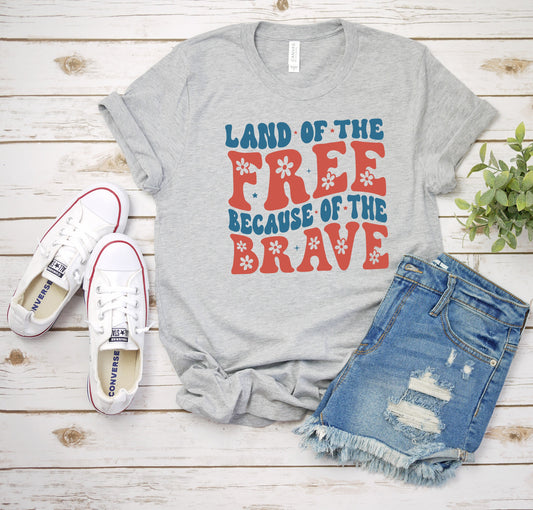 Land Of The Free Adult Shirt-July 4th 281