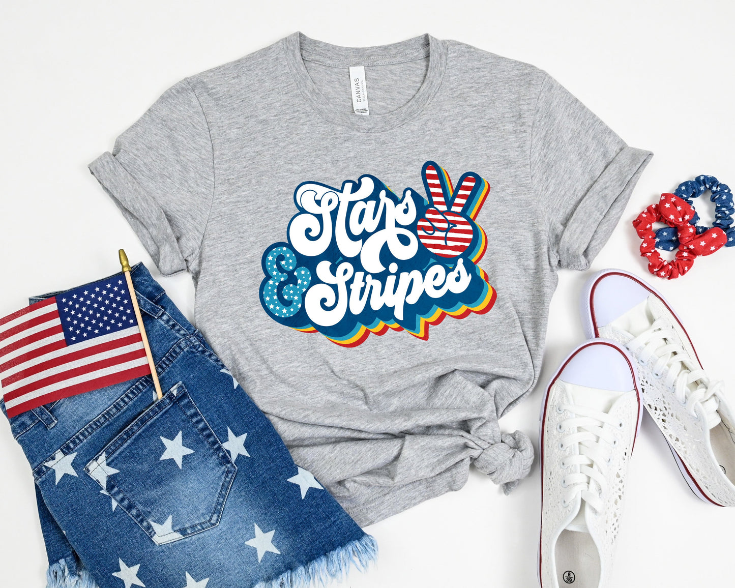 Stars And Stripes Adult Shirt-Patriotic 316