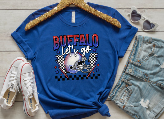 Let's Go Buffalo Adult Shirt- Retro Team 9