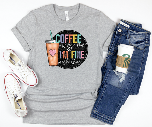 Coffee Owns Me Adult Shirt-Coffee 120