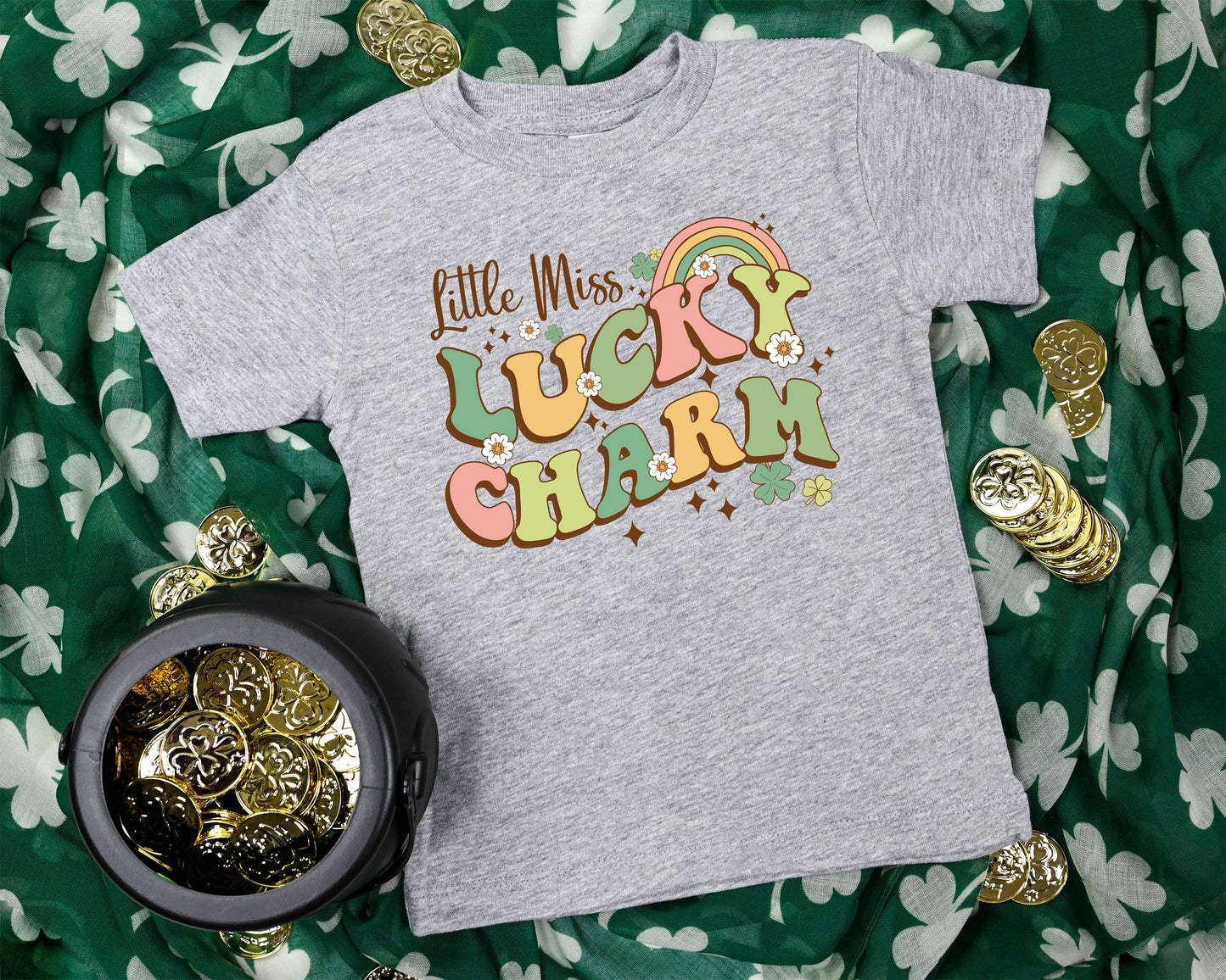 Little Miss Lucky Charm Youth Shirt- St. Patricks 178