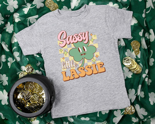 Sassy Little Lassie Youth Shirt- St. Patricks 180