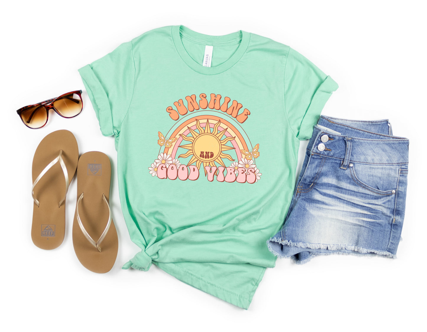 Sunshine Good Vibes Adult Shirt- Summer 284