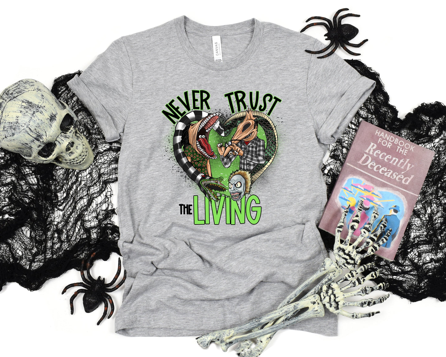 Never Trust The Living Adult Shirt- TV Movies 282