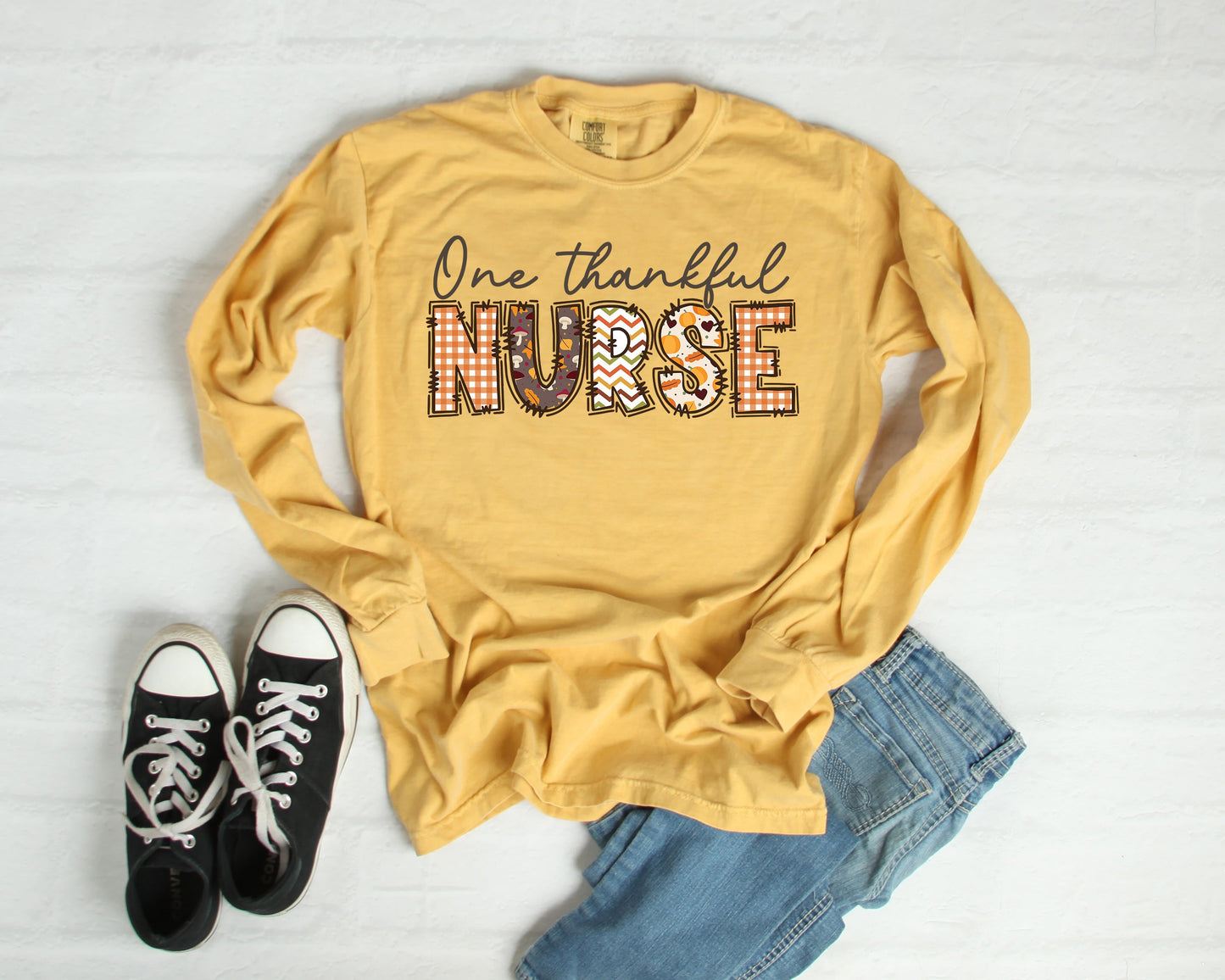 One Thankful Nurse Adult Shirt- Thanksgiving 112