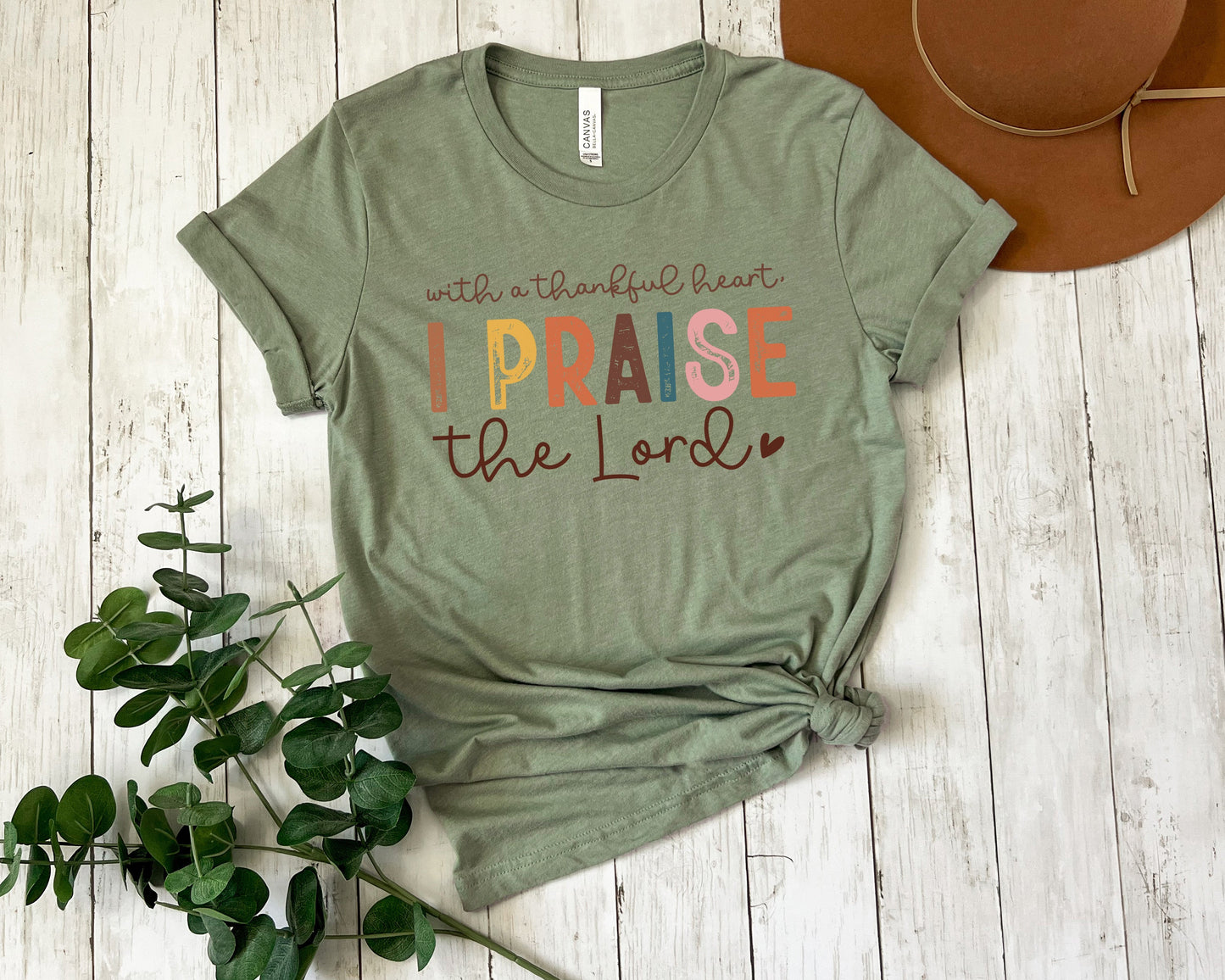 Thankful Heart Adult Shirt- Thanksgiving 126