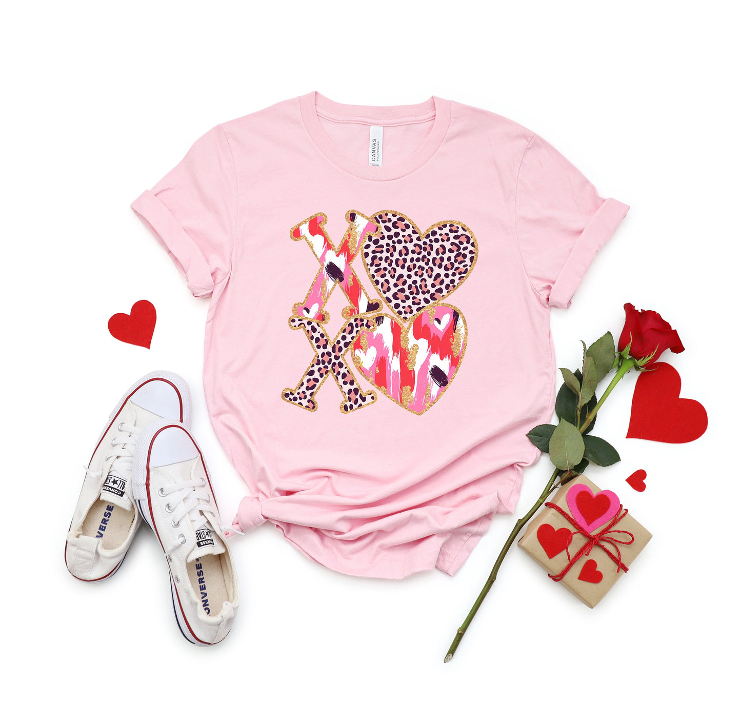 XOXO Adult Shirt- Valentine 585