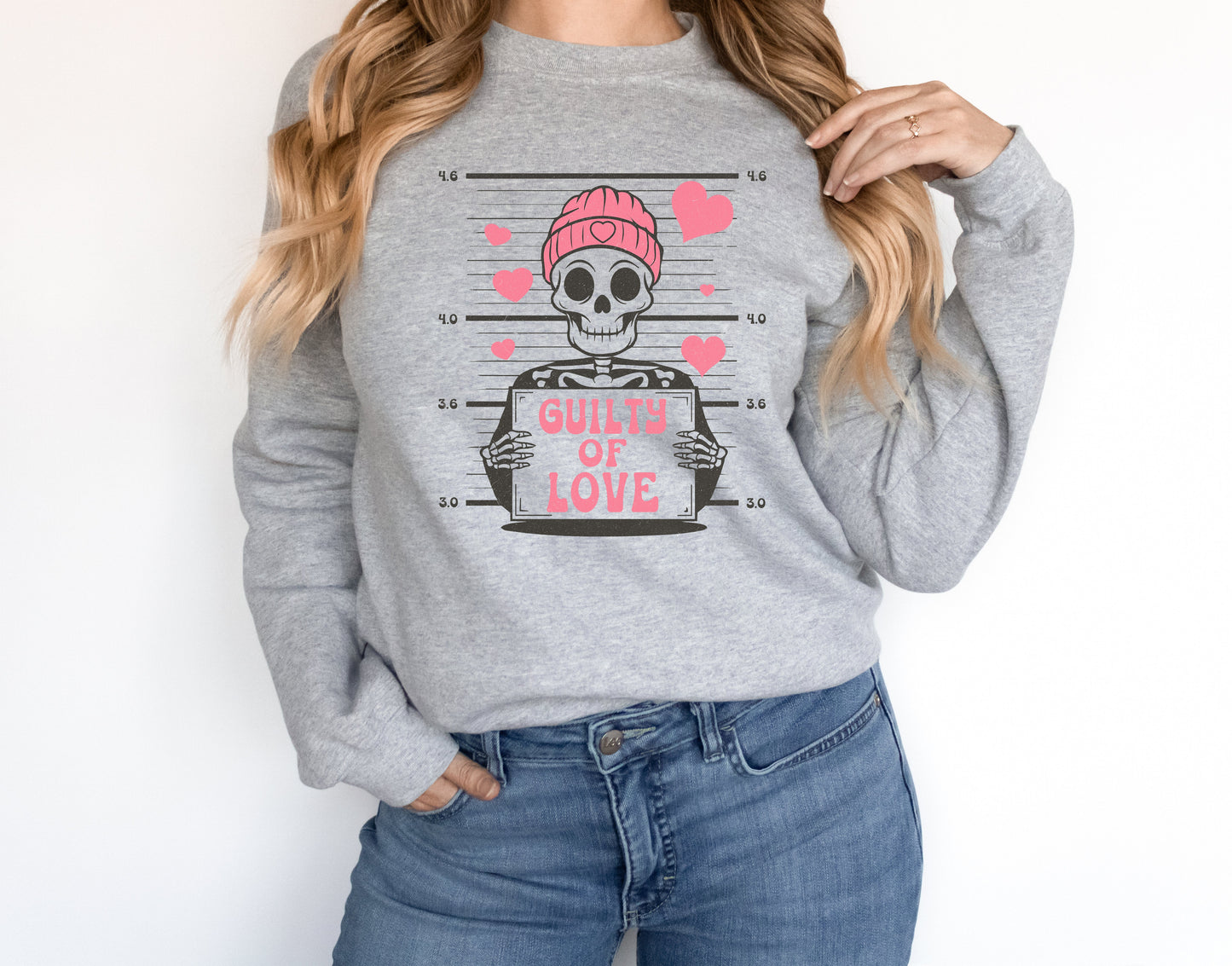 Guilty of Love Adult Sweatshirt- Valentine 600