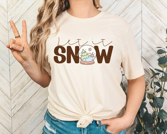 Let It Snow Adult Shirt- Winter 37