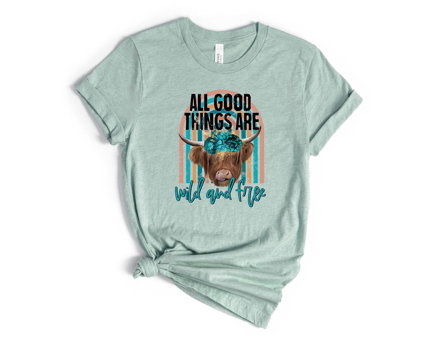 All Good Things Are Wild And Free Adult Shirt- Animals 225