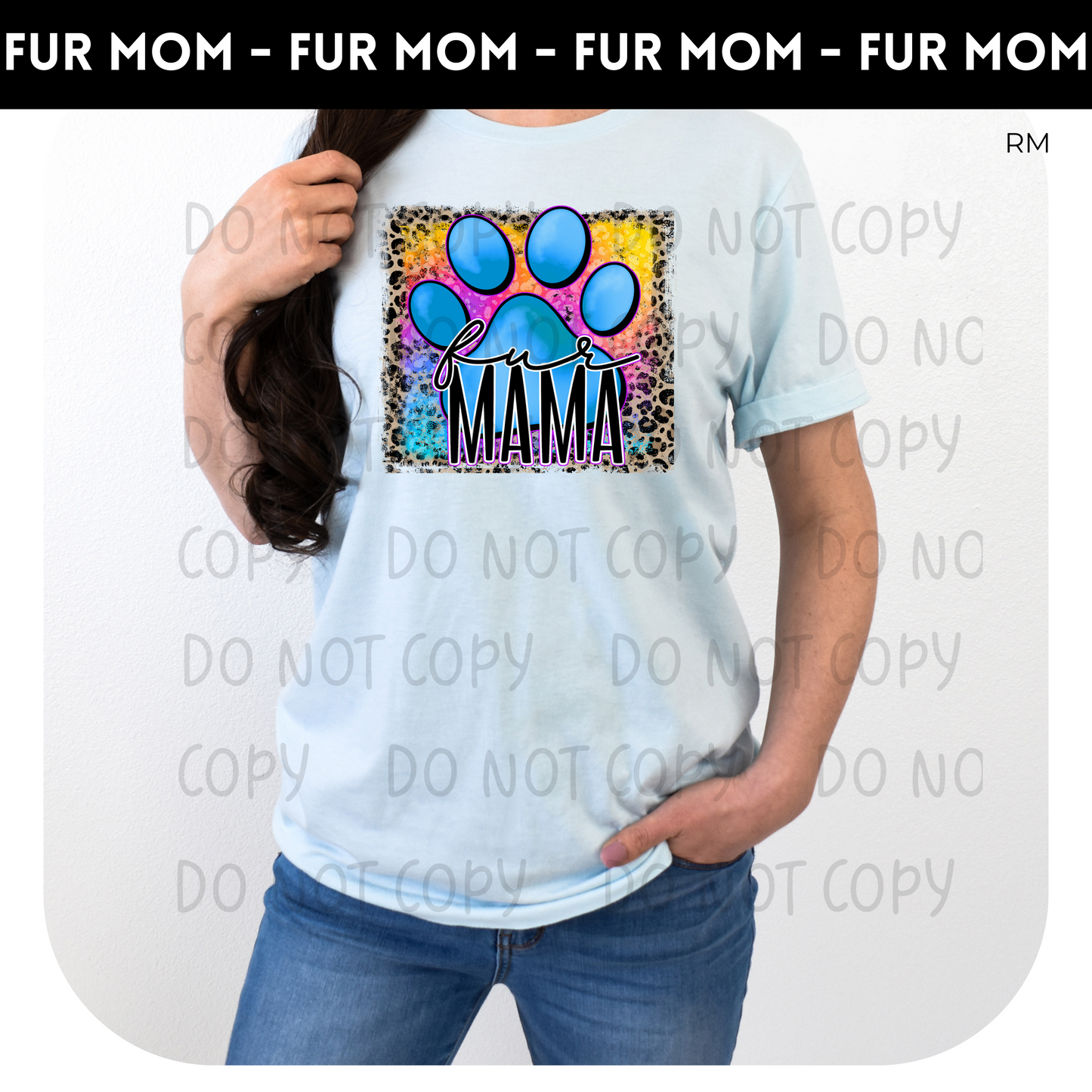 Fur Mama Adult Shirt- Animals 234