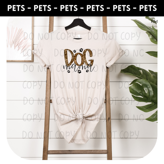 Dog Mama Adult Shirt- Animals 96