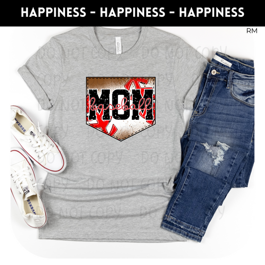 Baseball Mom Adult Shirt- Baseball 292