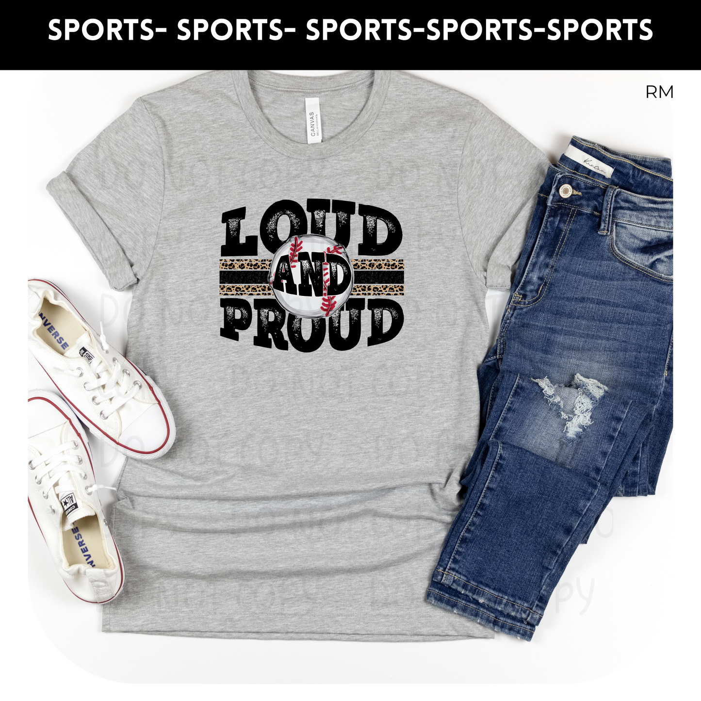 Loud and Proud Baseball Adult Shirt- Baseball 307