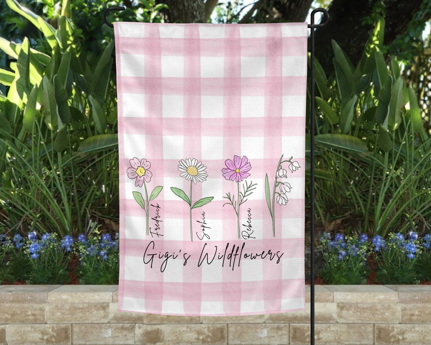 Birth Month Flower Garden Flag