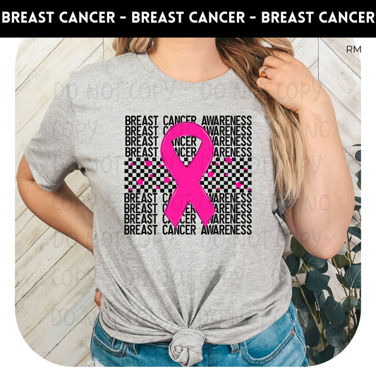 Pink Ribbon Breast Cancer Awareness Adult Shirt-Breast Cancer Awareness 57