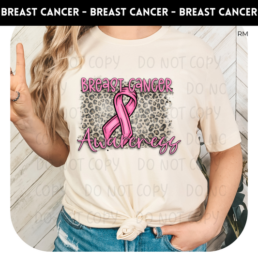 Breast Cancer Awareness Leopard Adult Shirt- Breast Cancer Awareness 76