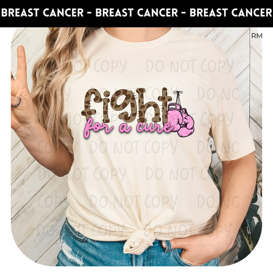 Fight For A Cure Adult Shirt- Breast Cancer Awareness 83