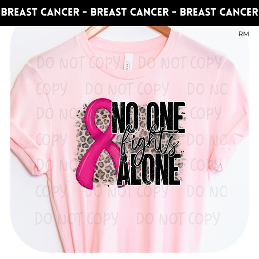 No One Fights Alone Adult Shirt-Breast Cancer Awareness 85