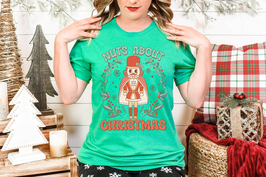 Nuts About Christmas Adult Shirt- Christmas 1458
