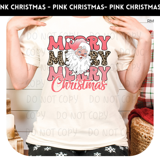 Merry Merry Christmas Adult Shirt- Christmas 1486