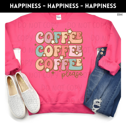 Coffee Retro Adult Sweatshirt- Coffee 133
