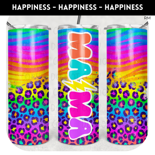 Mama Leopard 20oz Skinny TRANSFER and TUMBLER BLANKS ONLY - Tumbler 1088