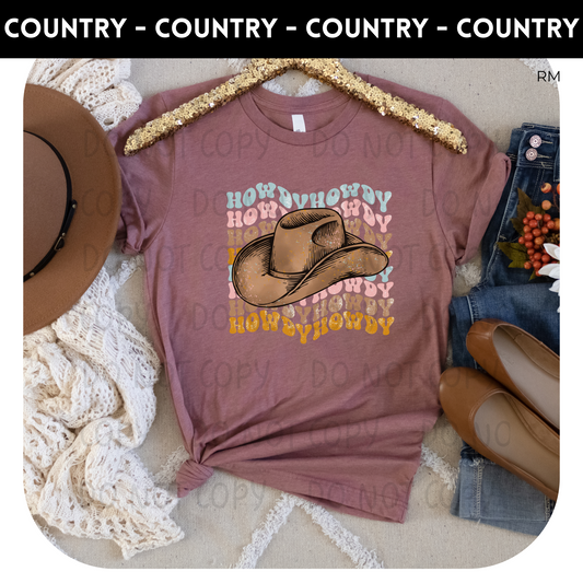 Howdy Adult Shirt-Country 105