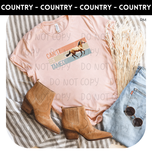 Can't Be Tamed Adult Shirt-Country 113