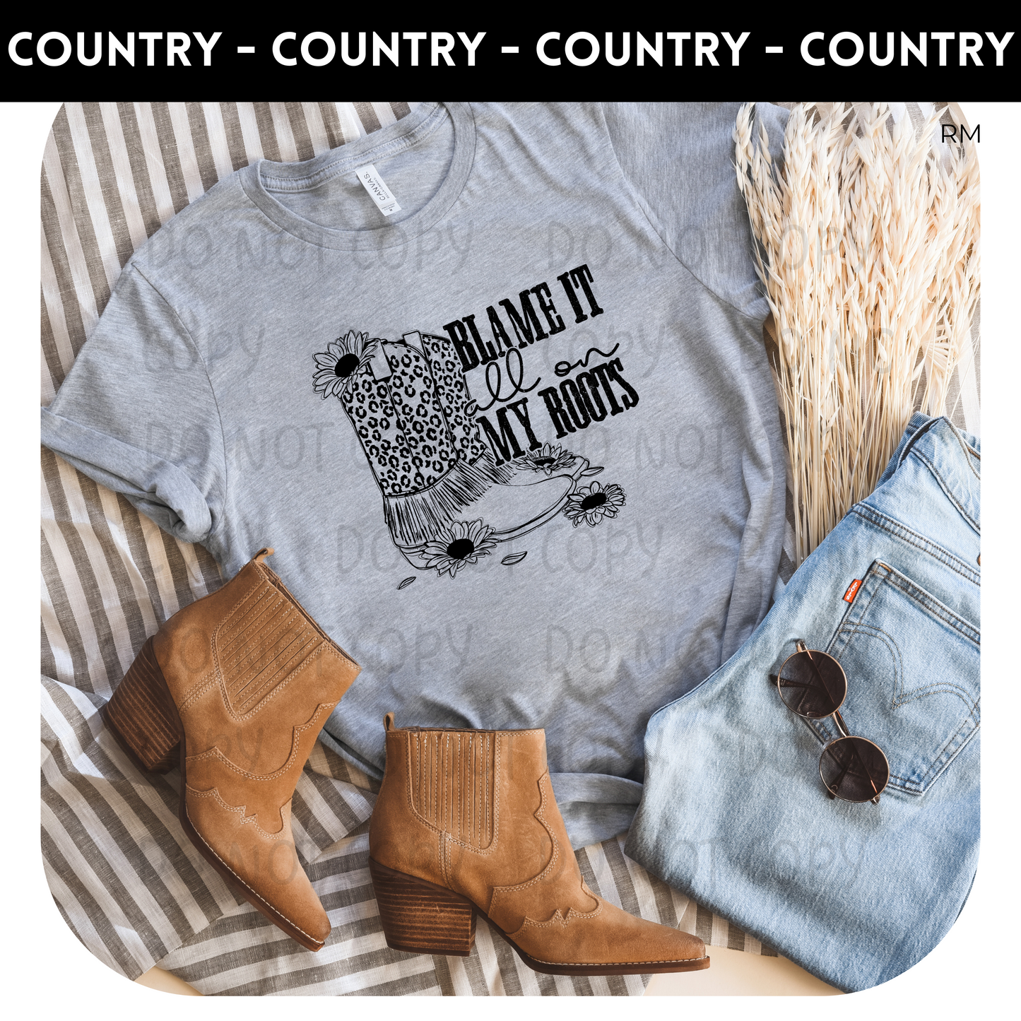 Blame It All On My Roots Adult Shirt-Country 118