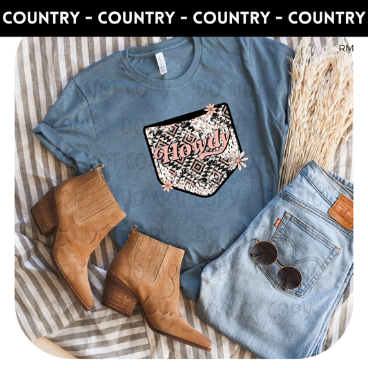 Howdy Adult Shirt-Country 152