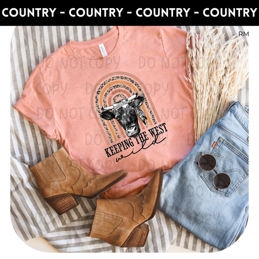 Keeping The West Wild Adult Shirt-Country 85
