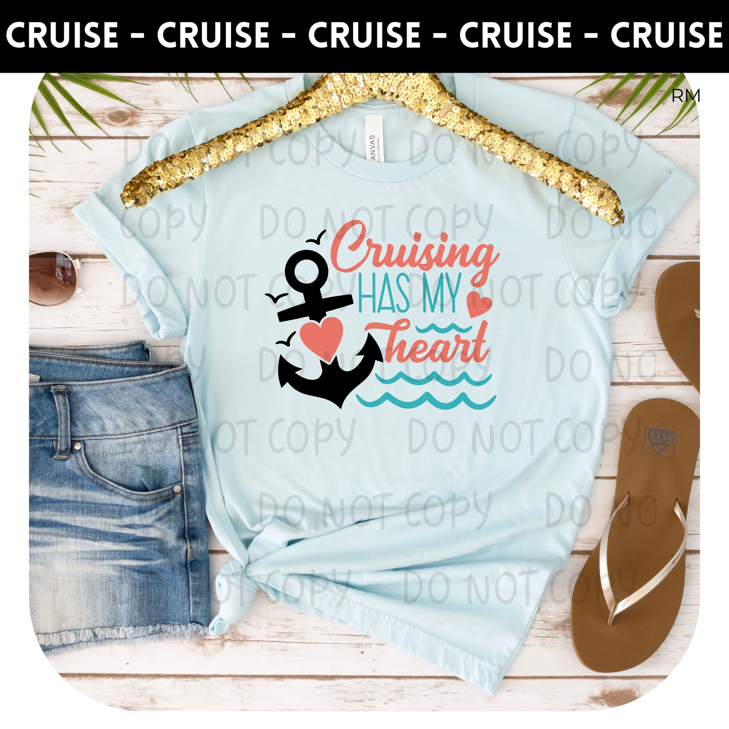 Cruising Has My Heart Adult Shirt- Cruise 61