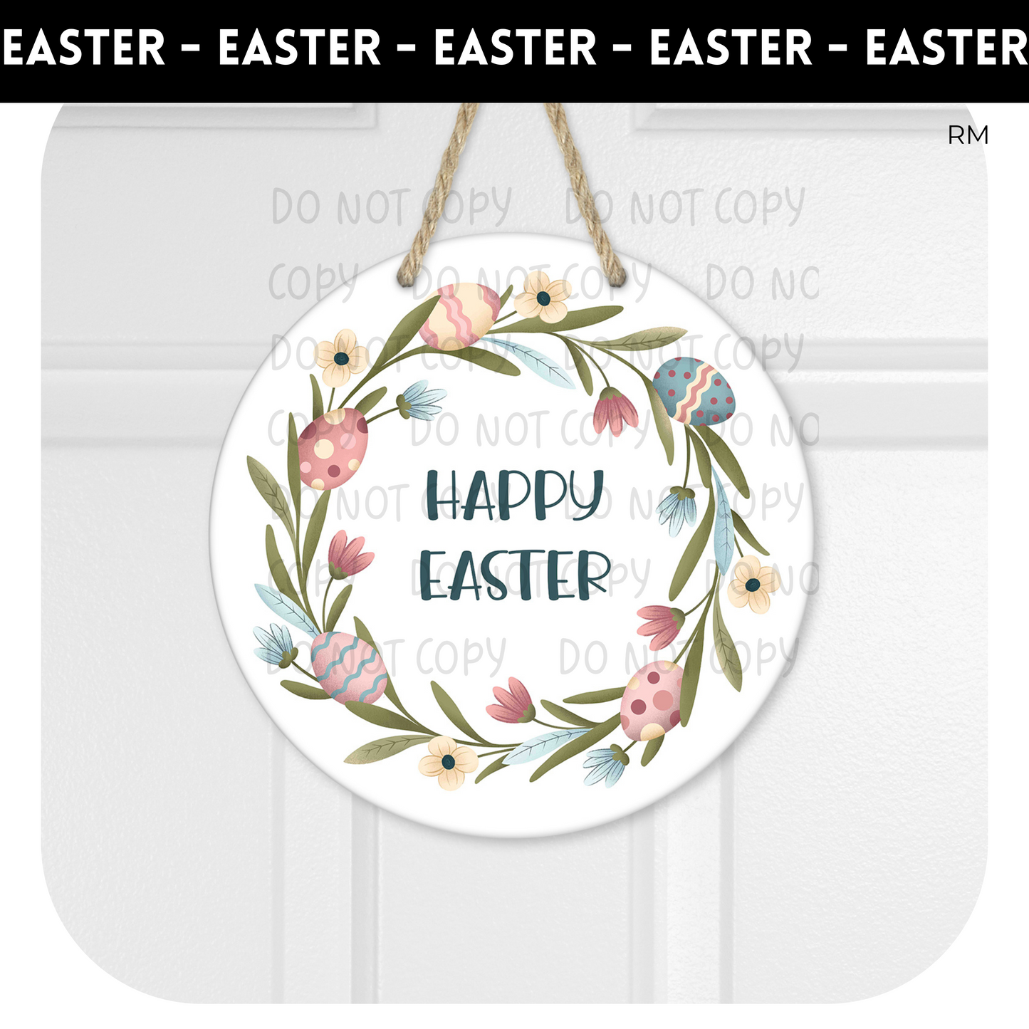 Happy Easter Door Hanger- Easter 211