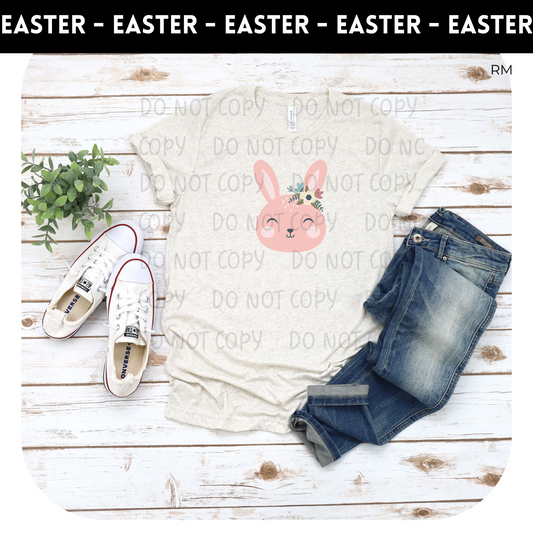 Floral Bunny Adult Shirt- Easter 216
