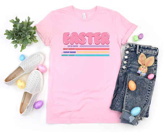 Easter He Is Risen Adult Shirt- Easter 326