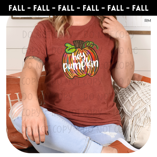 Hey Pumpkin Adult Shirt-Fall 347