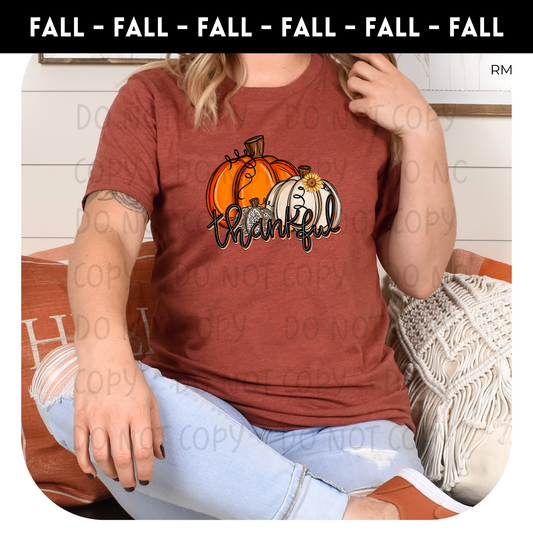 Thankful Pumpkins Adult Shirt-Fall 374