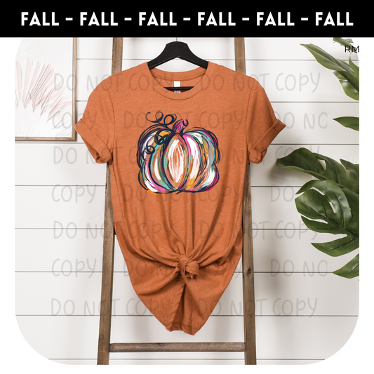 Neon Pumpkin Adult Shirt-Fall 423