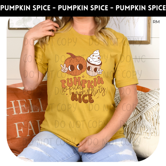 Pumpkin Spice Everything Nice Adult Shirt-Fall 447